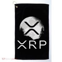 Ripple Coin Xrp Ledger Moon Cryptocurrency Bull Market Golf Towel thumb 0