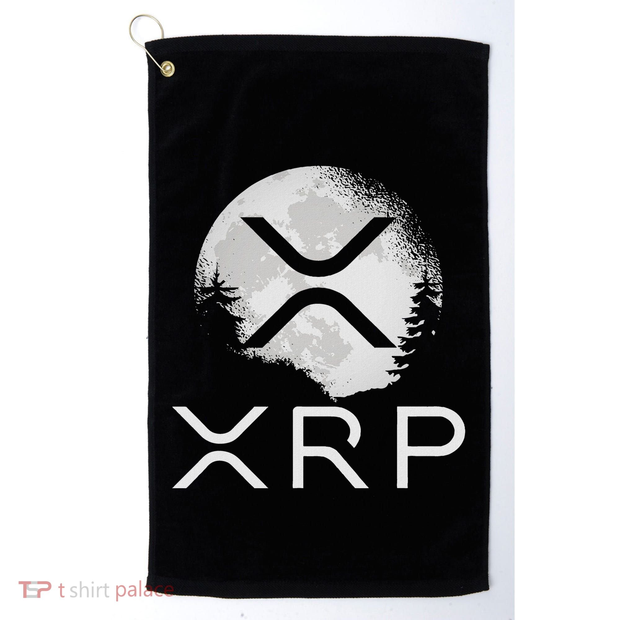 Ripple Coin Xrp Ledger Moon Cryptocurrency Bull Market Golf Towel