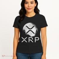 Ripple Coin Xrp Ledger Moon Cryptocurrency Bull Market Women's T-Shirt thumb 4