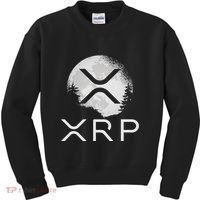 Ripple Coin Xrp Ledger Moon Cryptocurrency Bull Market Kids Sweatshirt thumb 0