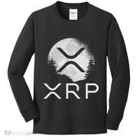 Ripple Coin Xrp Ledger Moon Cryptocurrency Bull Market Kids Long Sleeve Shirt thumb 0