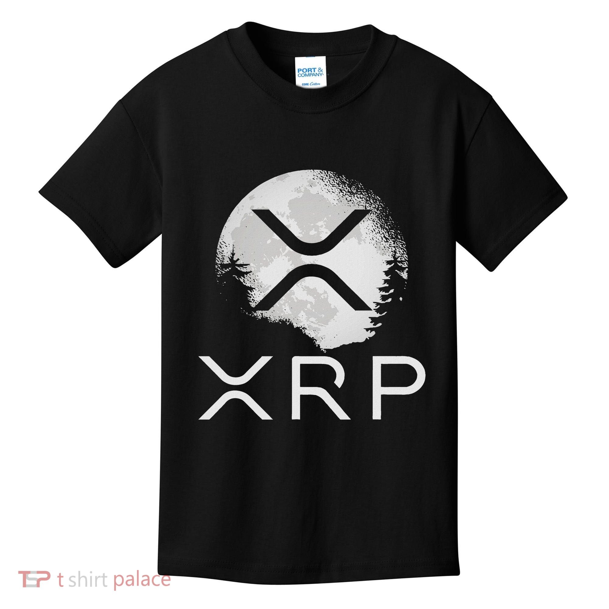 Ripple Coin Xrp Ledger Moon Cryptocurrency Bull Market Kids T-Shirt
