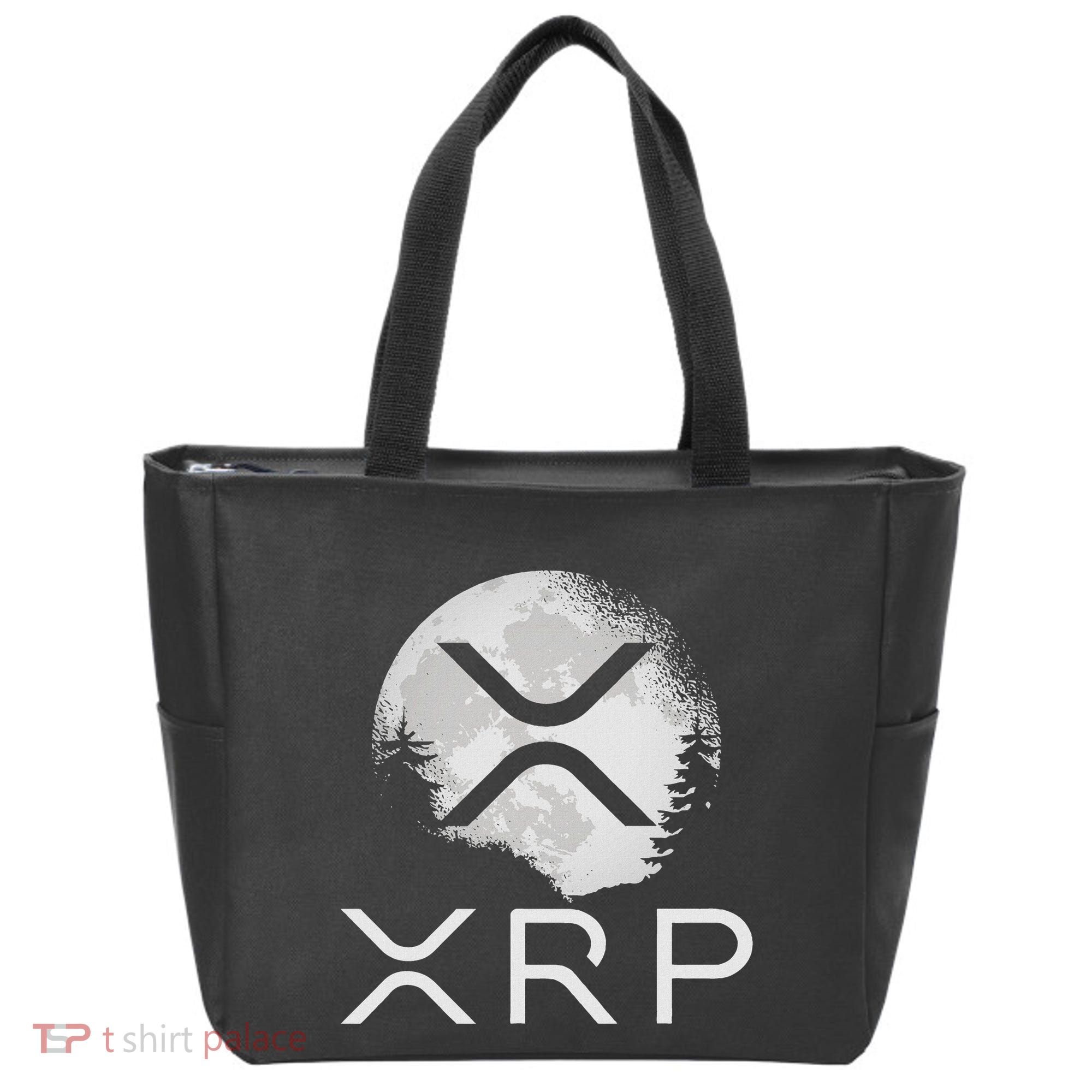 Ripple Coin Xrp Ledger Moon Cryptocurrency Bull Market Tote Bag