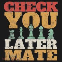 Retro Check You Later Mate Funny Checkmate Chess Pieces Toddler Hoodie thumb 2