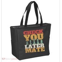 Retro Check You Later Mate Funny Checkmate Chess Pieces Tote Bag thumb 2