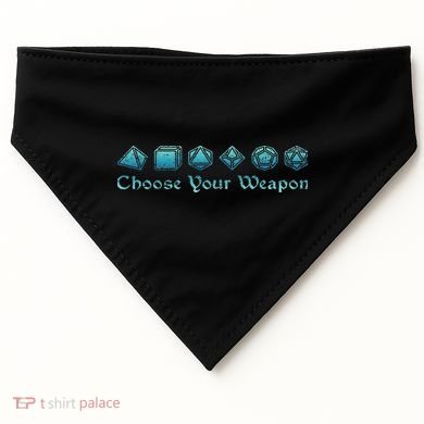 Rpg Choose Your Weapon Dice Rpg USA-Made Doggie Bandana