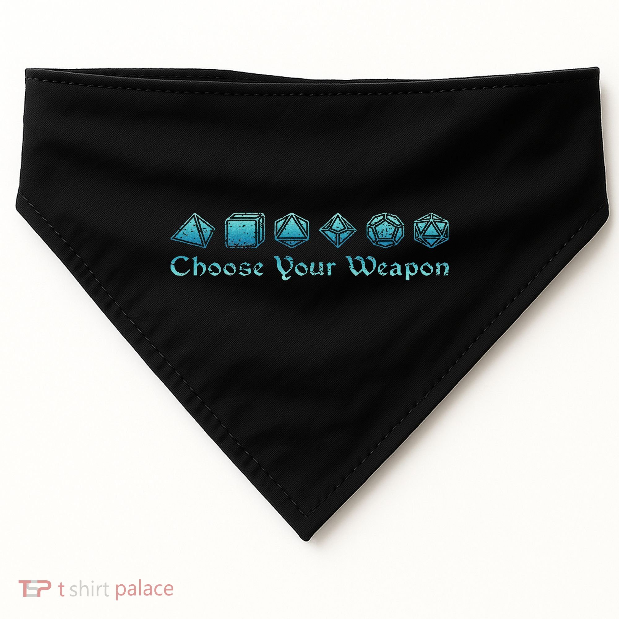 Rpg Choose Your Weapon Dice Rpg USA-Made Doggie Bandana