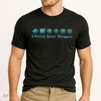 Rpg Choose Your Weapon Dice Rpg Cooling Performance Crew T-Shirt thumb 2