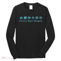 Rpg Choose Your Weapon Dice Rpg Long Sleeve Shirt thumb 0