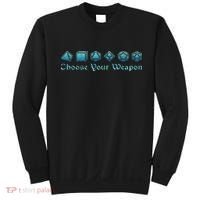 Rpg Choose Your Weapon Dice Rpg Sweatshirt thumb 0
