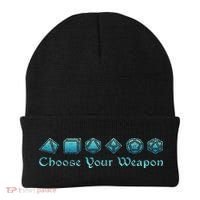 Rpg Choose Your Weapon Dice Rpg Beanie thumb 0