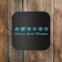 Rpg Choose Your Weapon Dice Rpg Coaster thumb 0
