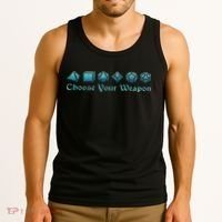 Rpg Choose Your Weapon Dice Rpg Tank Top thumb 3