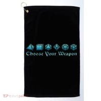 Rpg Choose Your Weapon Dice Rpg Golf Towel thumb 0