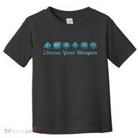 Rpg Choose Your Weapon Dice Rpg Toddler T-Shirt thumb 0
