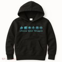 Rpg Choose Your Weapon Dice Rpg Kids Hoodie thumb 0