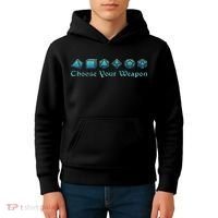 Rpg Choose Your Weapon Dice Rpg Kids Hoodie thumb 4
