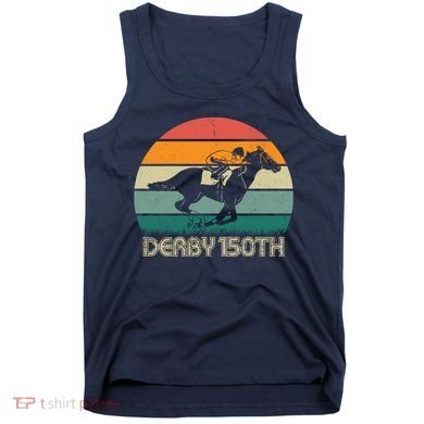 Retro Derby 150th Horse Racing Vintage Sunset Tank Top