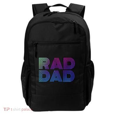 Rad Dad 1980s Retro Fathers Day Backpack