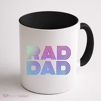 Rad Dad 1980s Retro Fathers Day Coffee Mug thumb 1