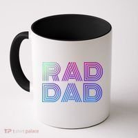 Rad Dad 1980s Retro Fathers Day Coffee Mug thumb 0