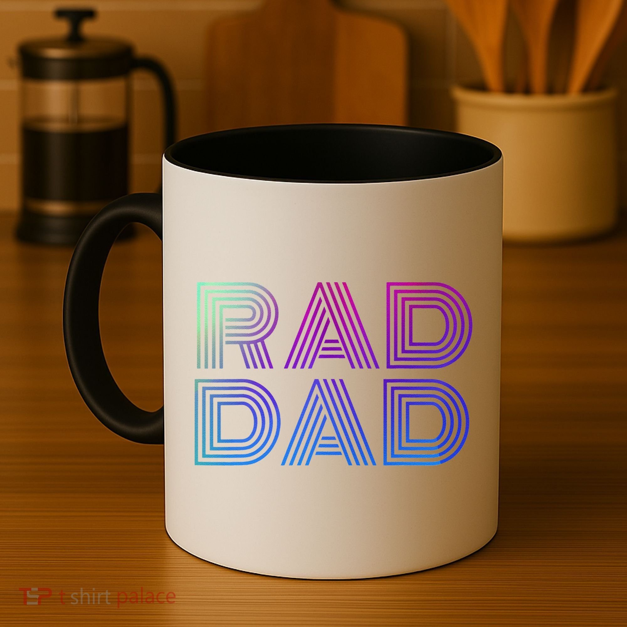Rad Dad 1980s Retro Fathers Day Coffee Mug