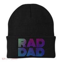 Rad Dad 1980s Retro Fathers Day Beanie thumb 0