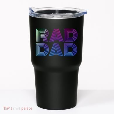 Rad Dad 1980s Retro Fathers Day Tumbler