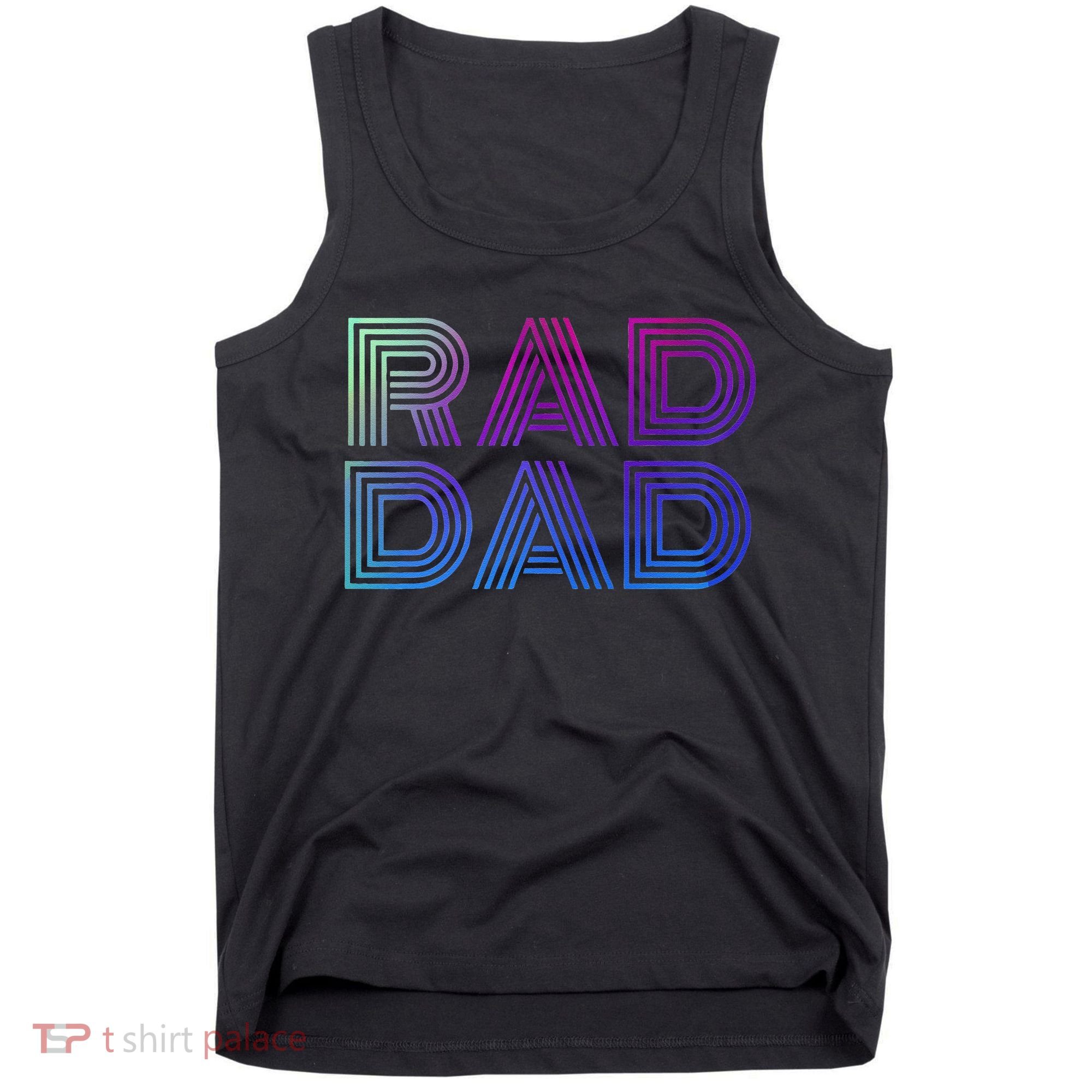 Rad Dad 1980s Retro Fathers Day Tank Top