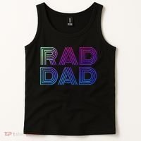 Rad Dad 1980s Retro Fathers Day Tank Top thumb 2