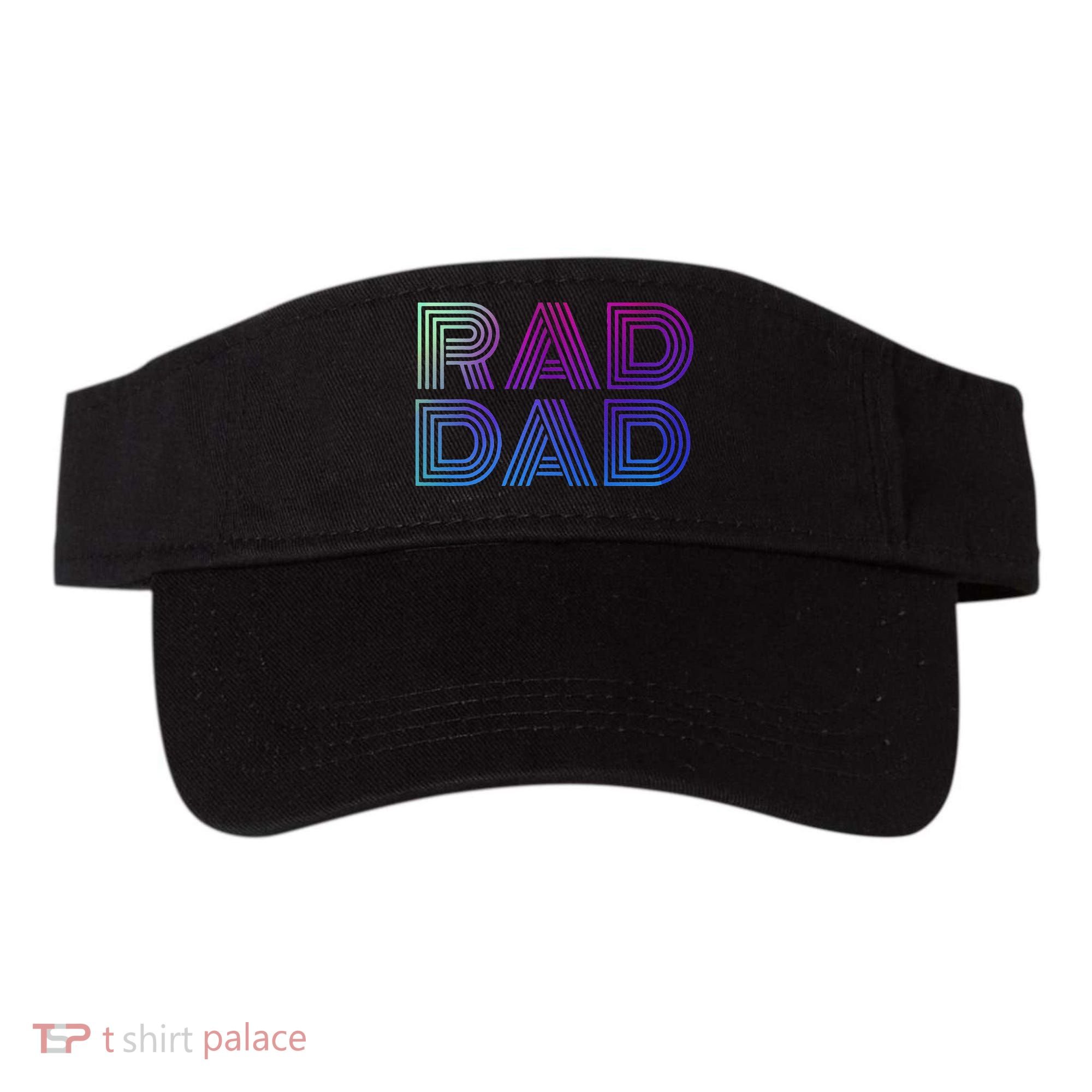 Rad Dad 1980s Retro Fathers Day Visor