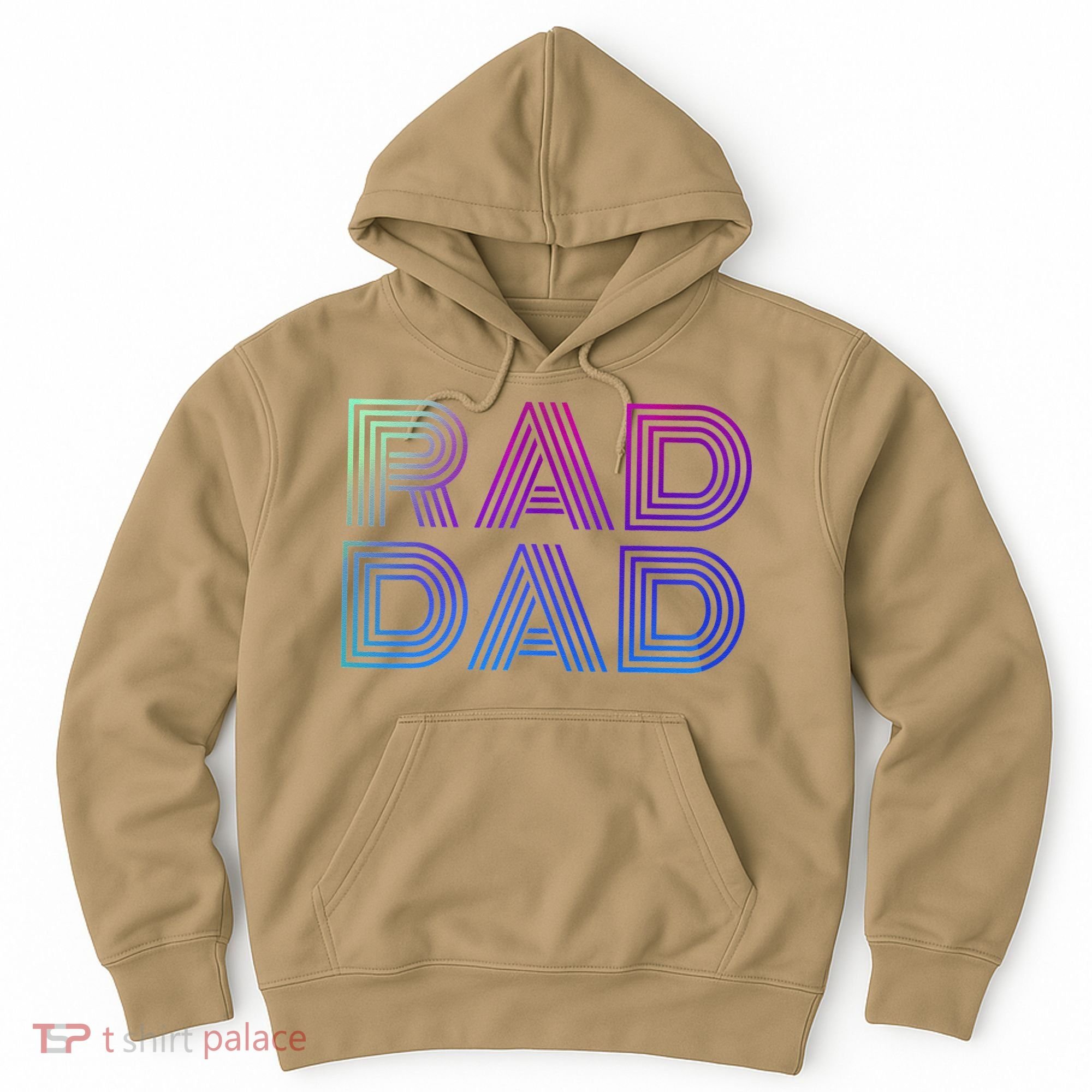 Rad Dad 1980s Retro Fathers Day Hoodie