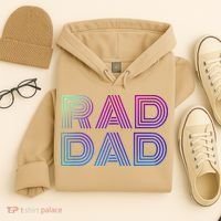 Rad Dad 1980s Retro Fathers Day Hoodie thumb 4