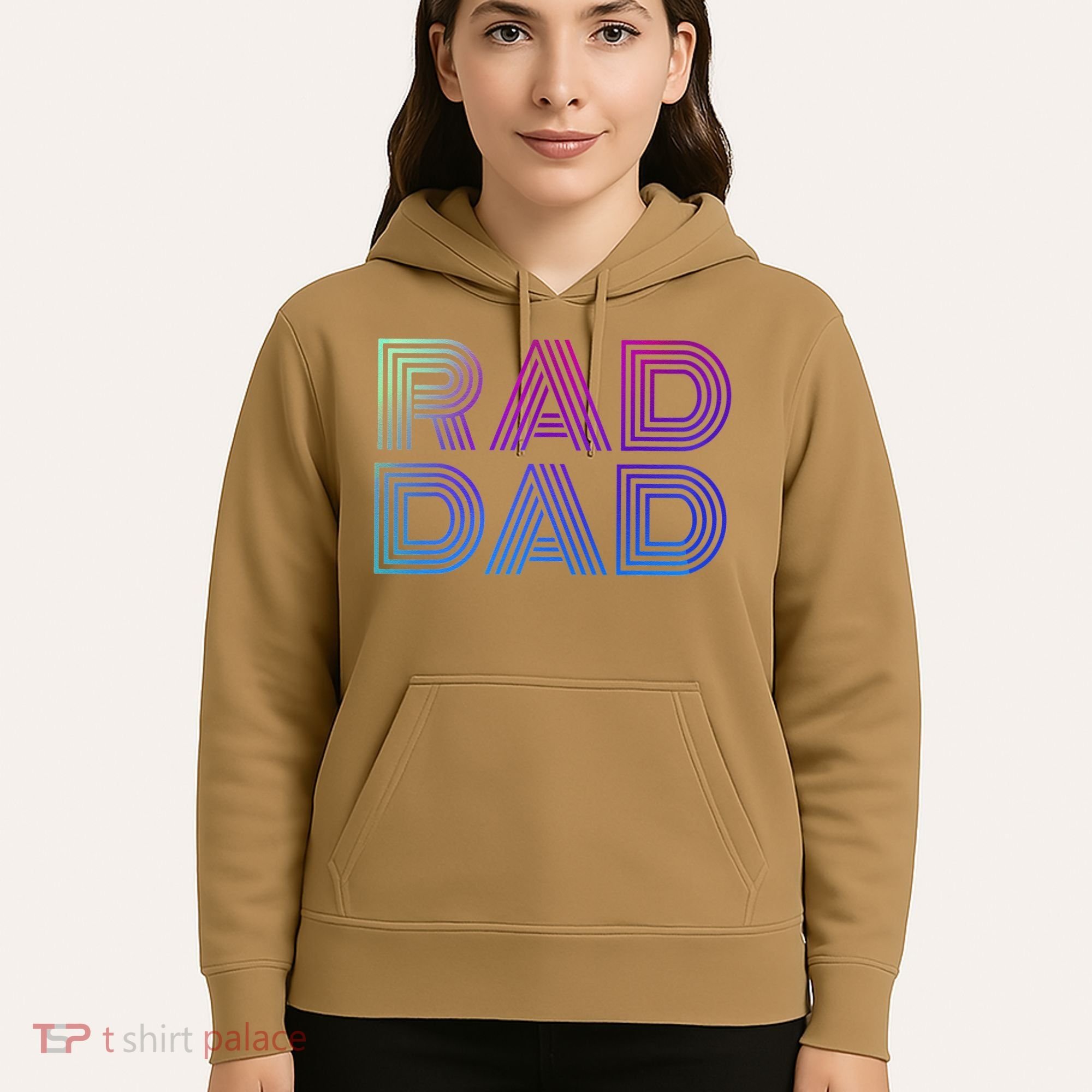 Rad Dad 1980s Retro Fathers Day Hoodie