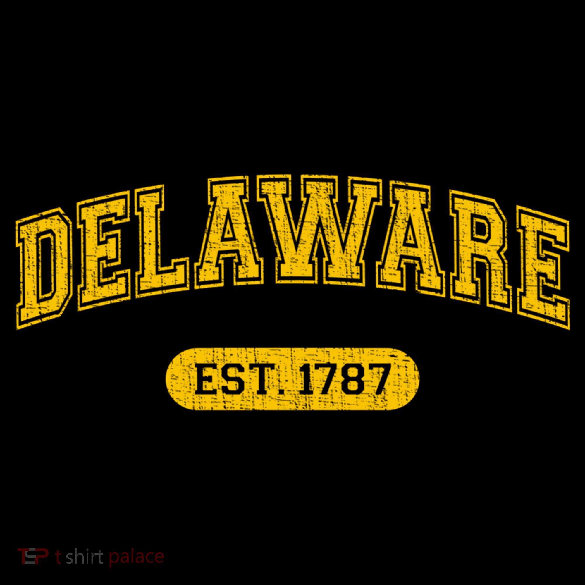 Retro Delaware 1787 Distressed Gift Bucket Hat