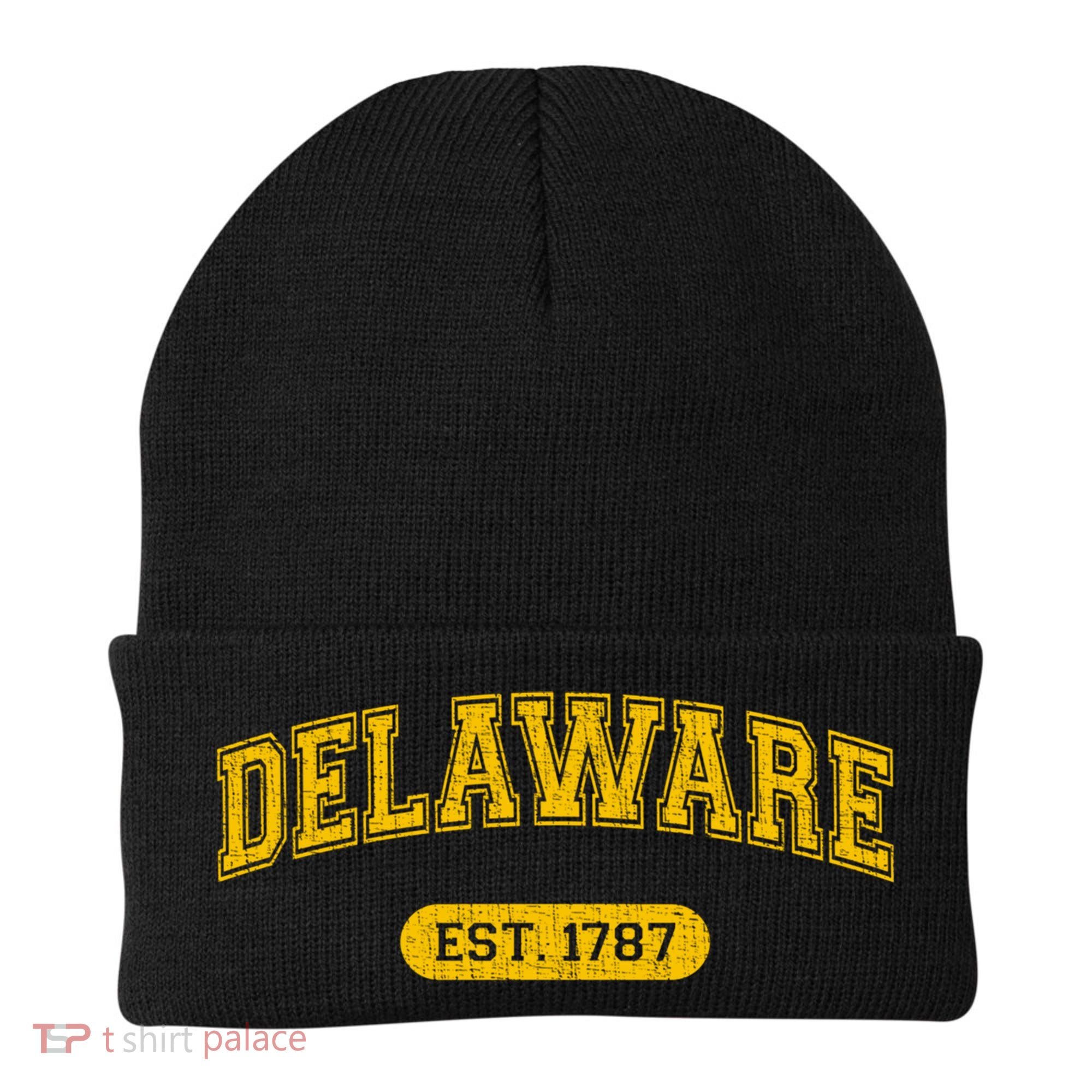 Retro Delaware 1787 Distressed Gift Beanie