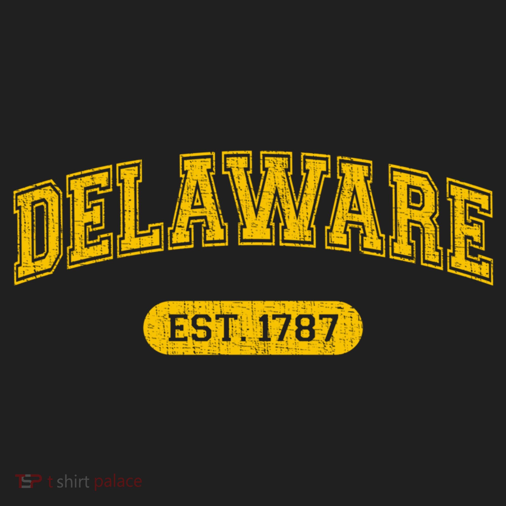 Retro Delaware 1787 Distressed Gift Golf Towel