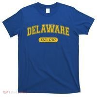 Retro Delaware 1787 Distressed Gift T-Shirt thumb 0