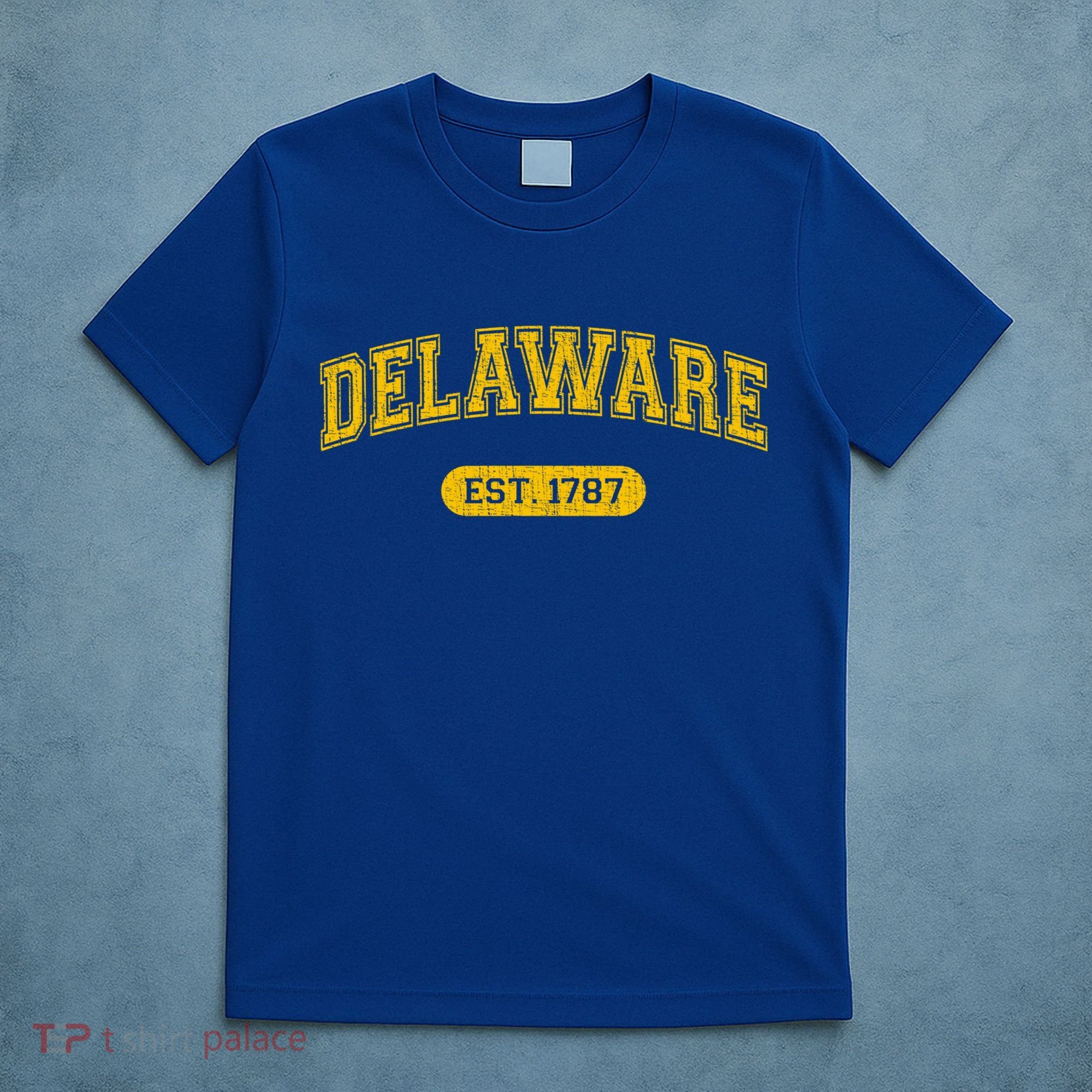 Retro Delaware 1787 Distressed Gift T-Shirt