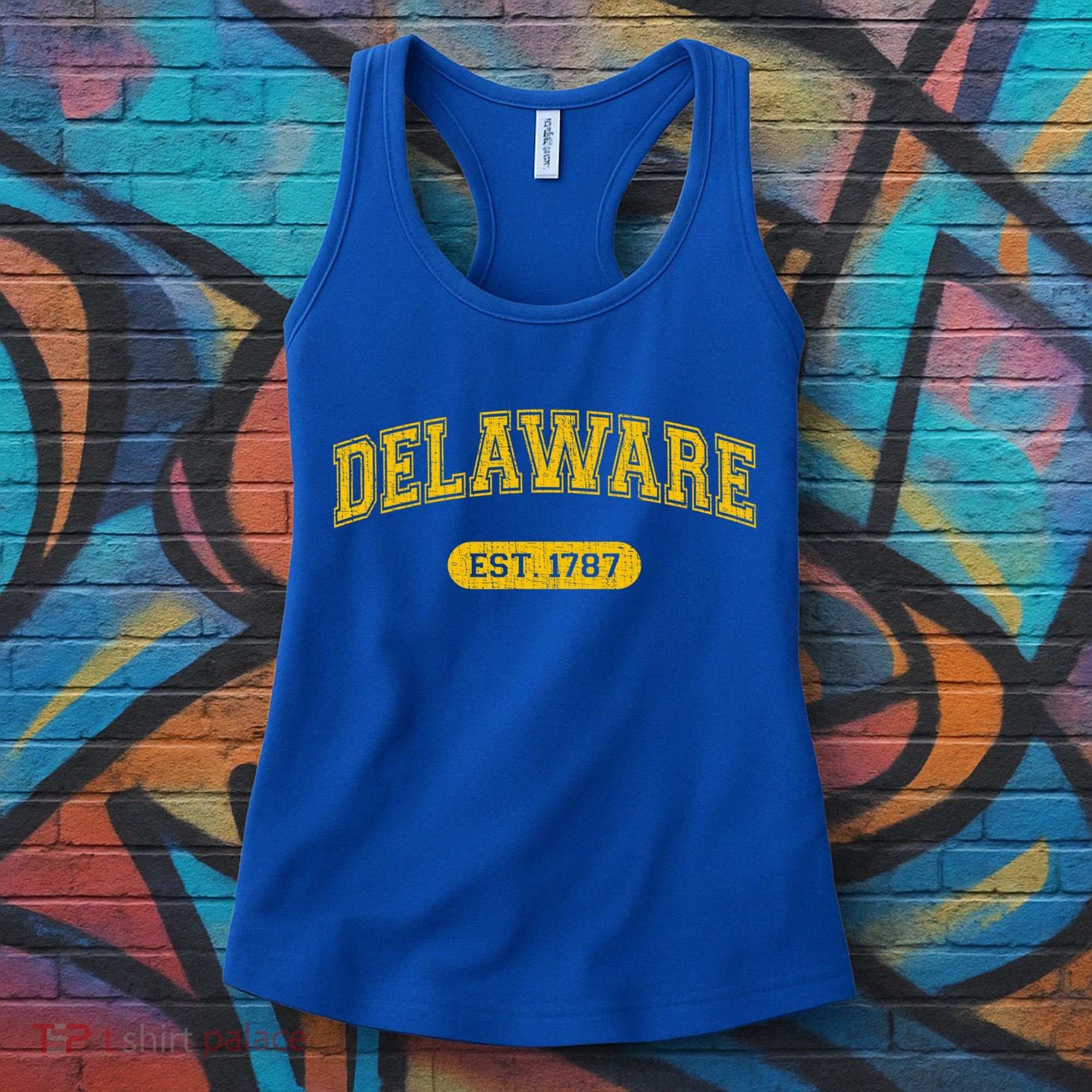 Retro Delaware 1787 Distressed Gift Women's Tank Top