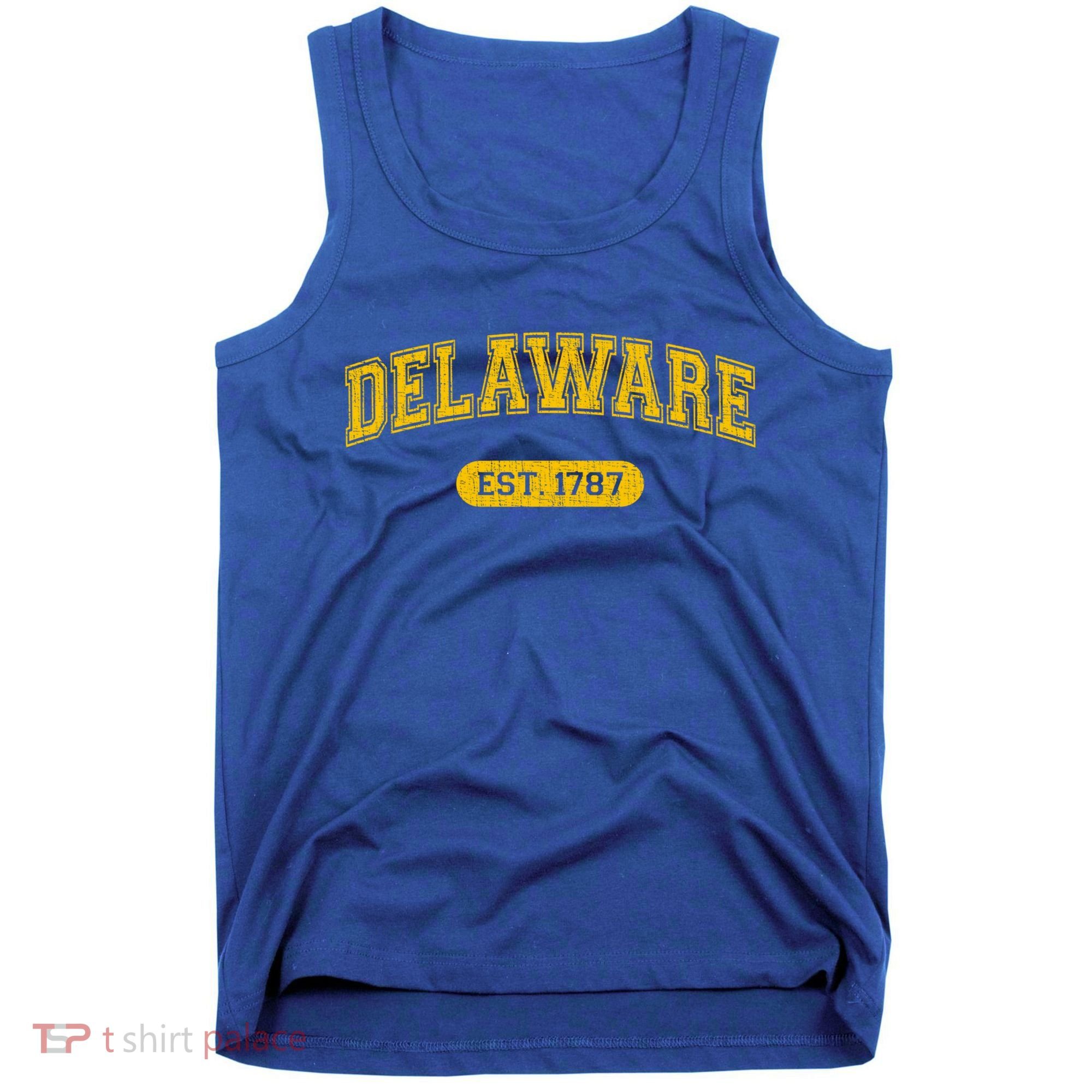 Retro Delaware 1787 Distressed Gift Tank Top