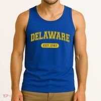 Retro Delaware 1787 Distressed Gift Tank Top thumb 3