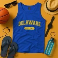Retro Delaware 1787 Distressed Gift Tank Top thumb 4