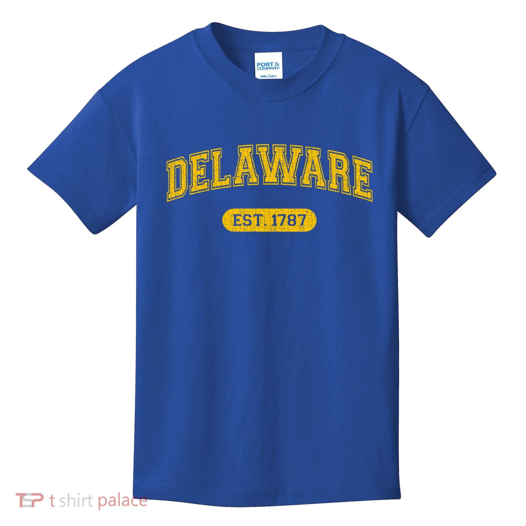 Retro Delaware 1787 Distressed Gift Kids T-Shirt