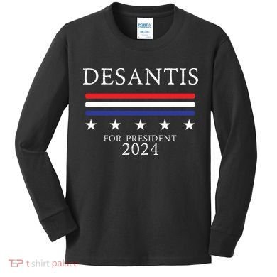 Ron Desantis 2024 Kids Long Sleeve Shirt