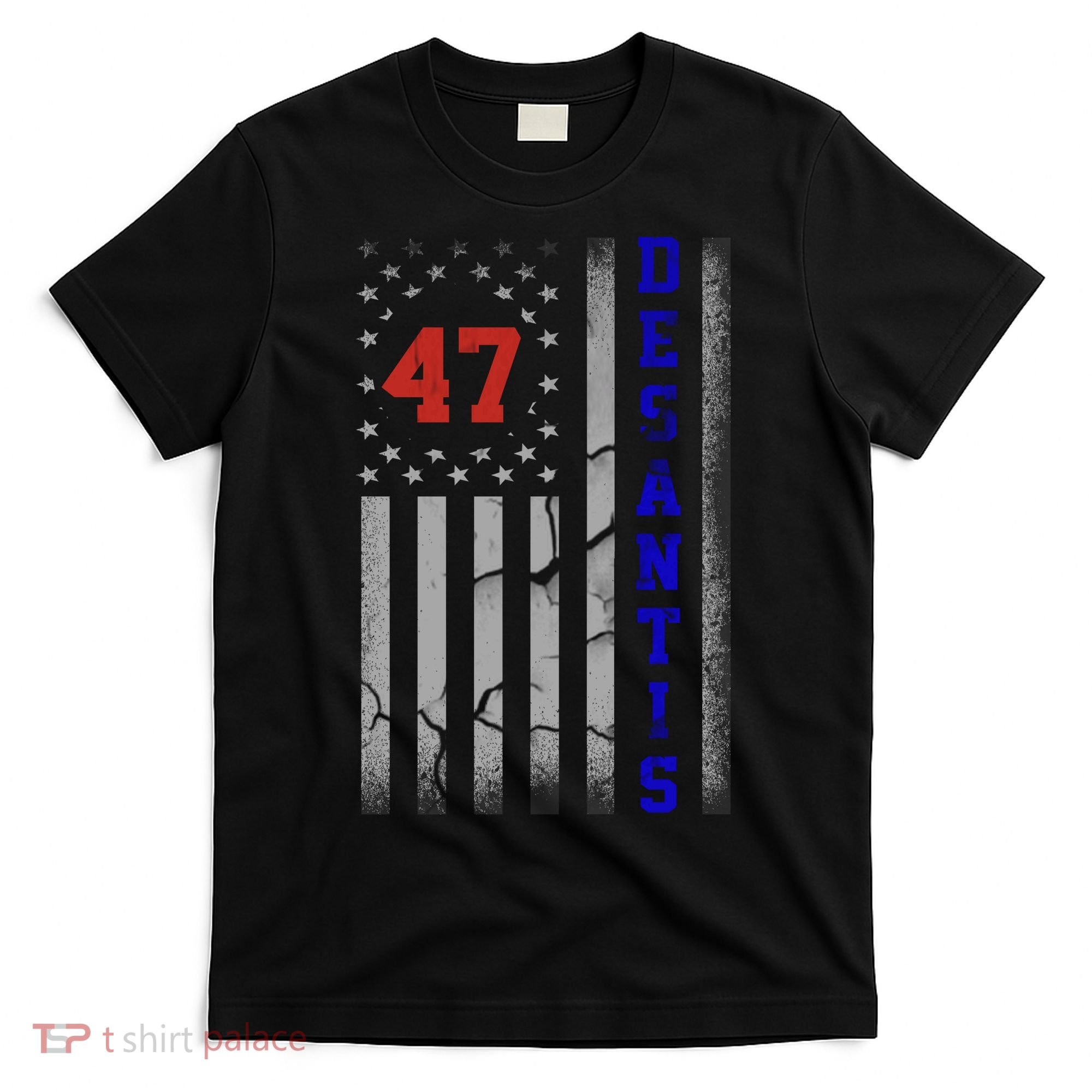 Ron Desantis 2024 American Flag Vintage Faded Distressed T-Shirt