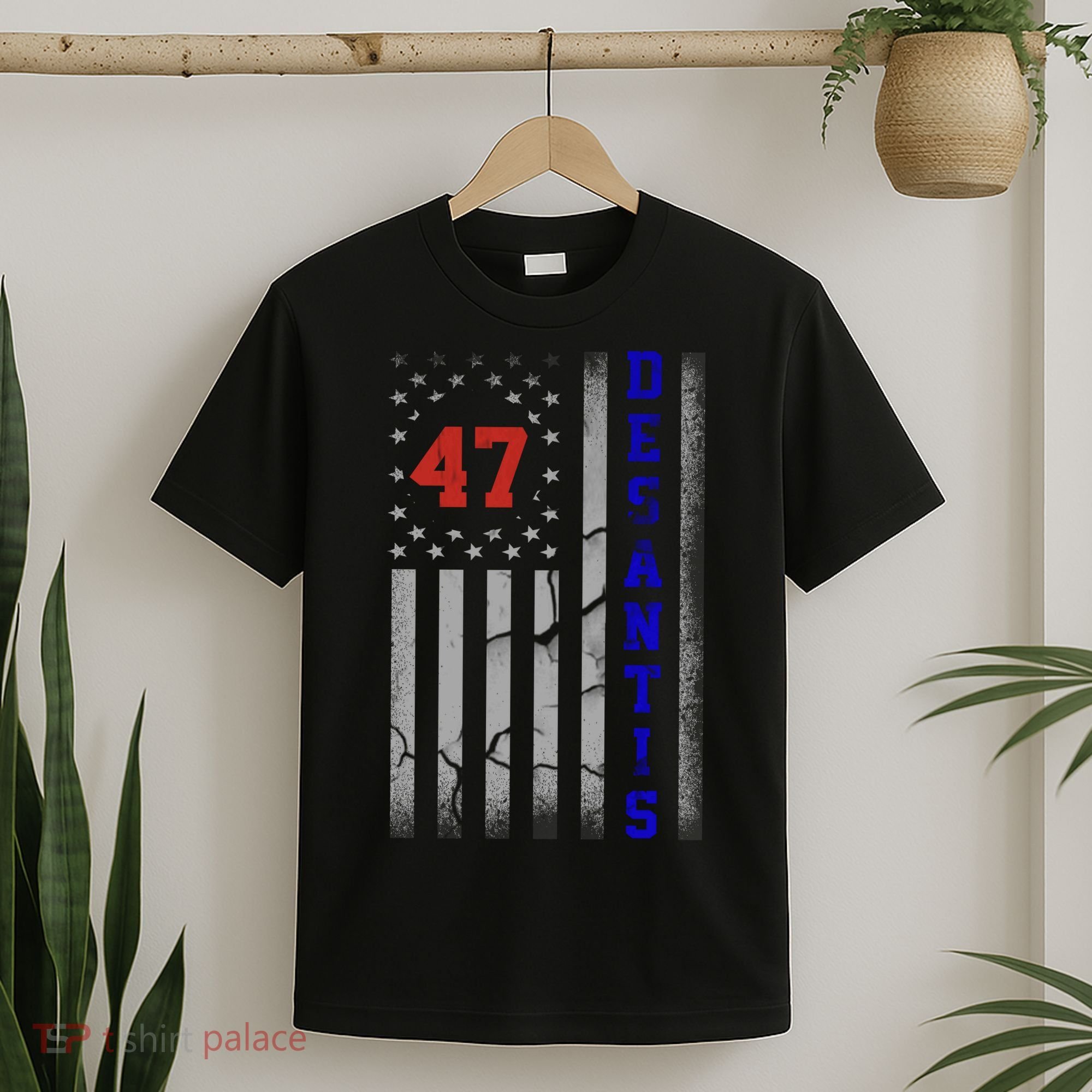 Ron Desantis 2024 American Flag Vintage Faded Distressed T-Shirt