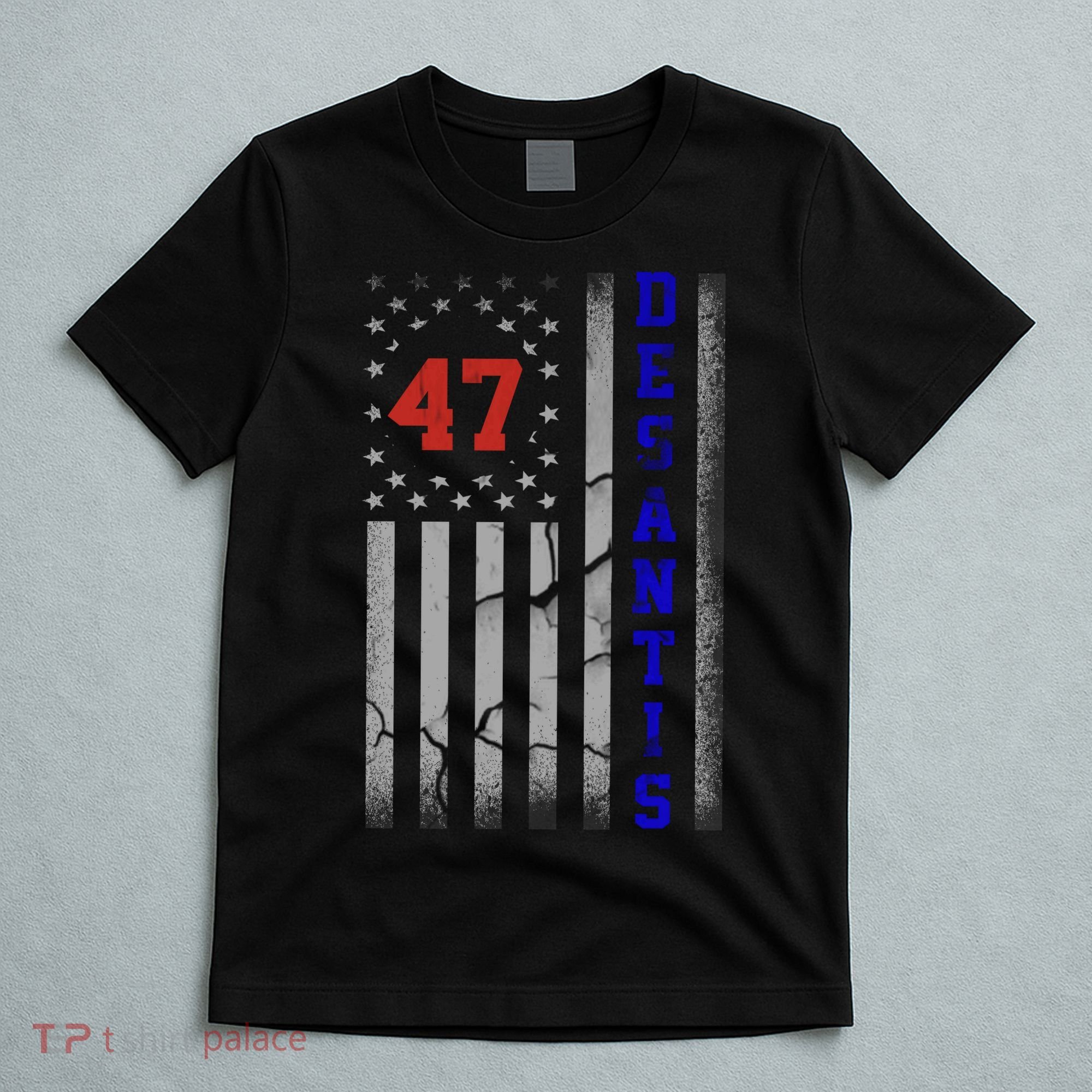 Ron Desantis 2024 American Flag Vintage Faded Distressed T-Shirt