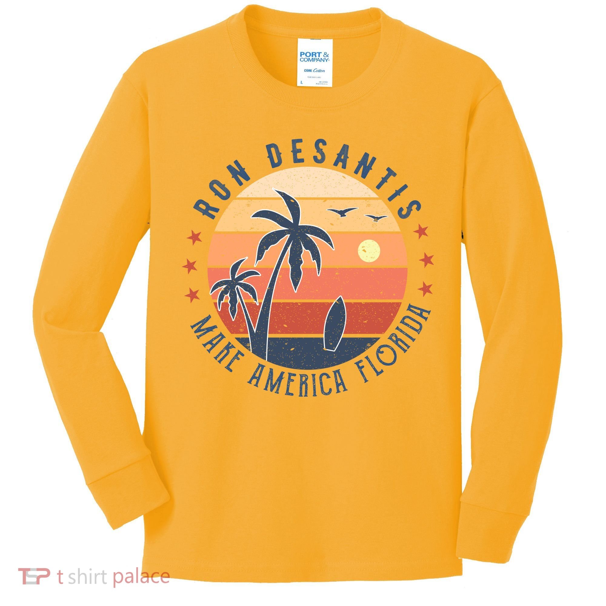 Ron DeSantis 2024 Presidential Election Republican Florida Kids Long Sleeve Shirt