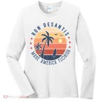 Ron DeSantis 2024 Presidential Election Republican Florida Women's Long Sleeve Shirt thumb 0